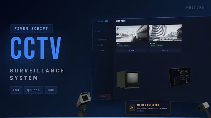 CCTV – Advanced Surveillance Camera System | ESX / QBCore / QBX — Free FiveM Download