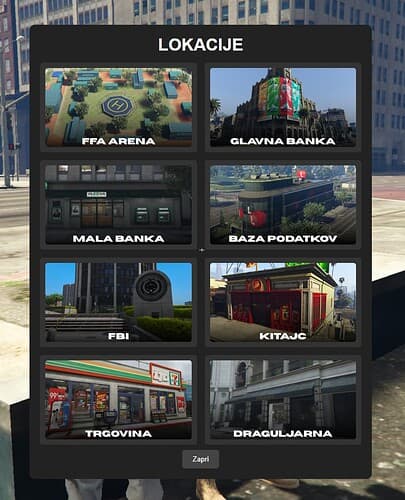 ESX FFA Teleport Menu