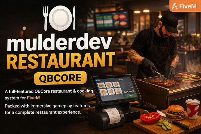 MulderDev - Restaurant — Free FiveM Download