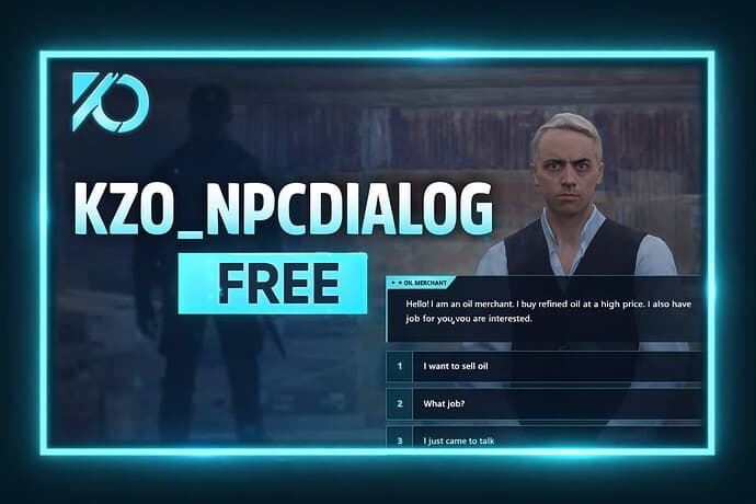 kzo_npcdialog | FiveM NPC Dialogue System | Talk To NPC | KzO Exclusives