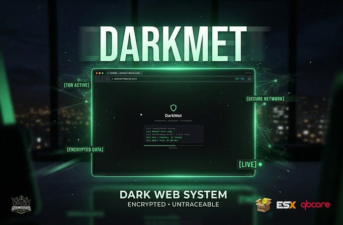 Goonsquad DarkMet | Advanced Dark Web System | Criminal Marketplace for RP Interactions | — Free FiveM Download