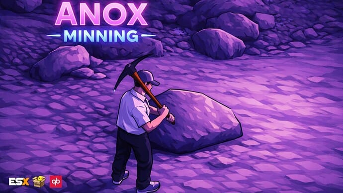 ⛏anox-mining | Multi-Ore Mining System with Loop Mining & NPC Shop