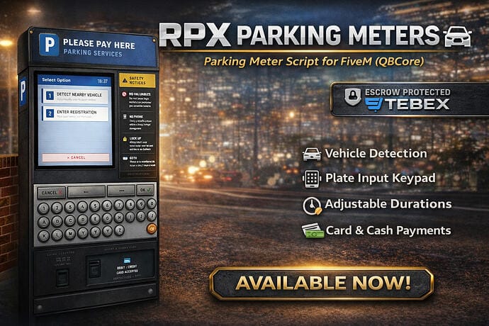 UK Parking Meters — Free FiveM Download