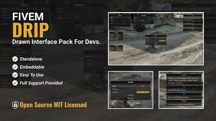 DRIP - Drawn Interface Pack — Free FiveM Download